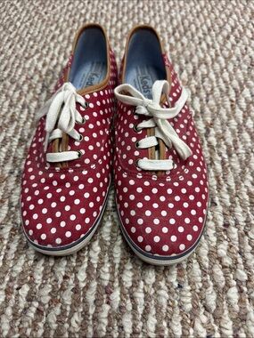 Keds Women's Red Polka Dot Canvas Sneakers